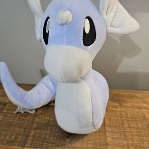 Blue and White Dragon Plush Toy